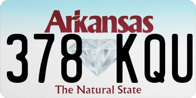 AR license plate 378KQU