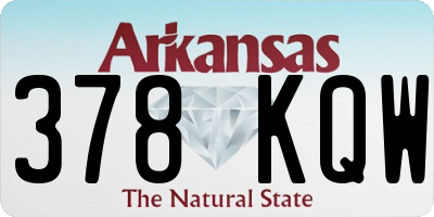 AR license plate 378KQW
