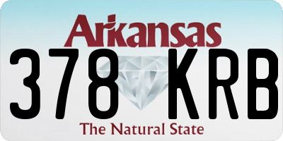 AR license plate 378KRB