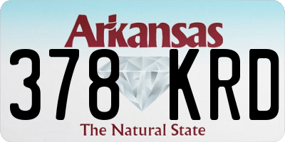 AR license plate 378KRD