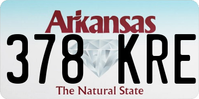 AR license plate 378KRE