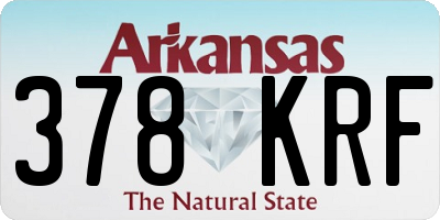 AR license plate 378KRF