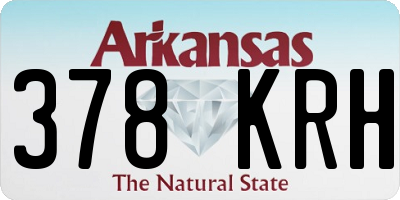 AR license plate 378KRH