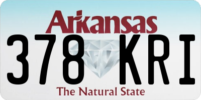 AR license plate 378KRI