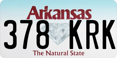 AR license plate 378KRK