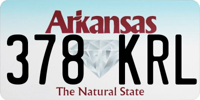 AR license plate 378KRL