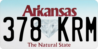 AR license plate 378KRM