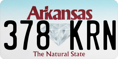 AR license plate 378KRN
