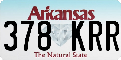 AR license plate 378KRR
