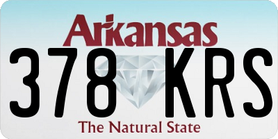 AR license plate 378KRS