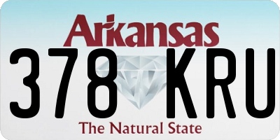 AR license plate 378KRU