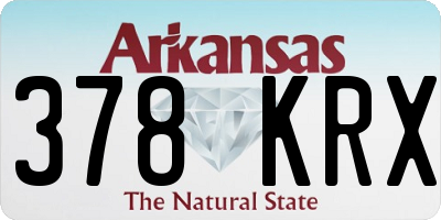 AR license plate 378KRX