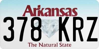 AR license plate 378KRZ