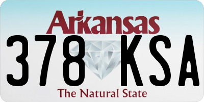 AR license plate 378KSA