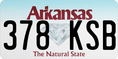 AR license plate 378KSB
