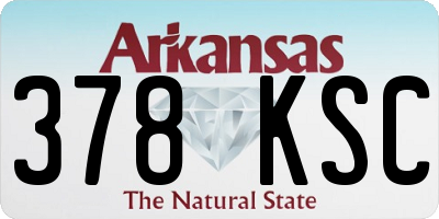 AR license plate 378KSC