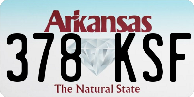 AR license plate 378KSF