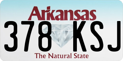 AR license plate 378KSJ