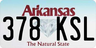 AR license plate 378KSL