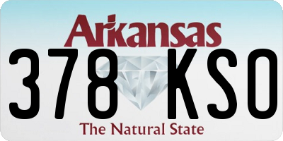 AR license plate 378KSO