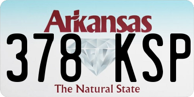 AR license plate 378KSP