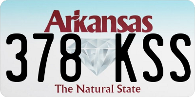 AR license plate 378KSS