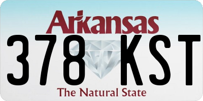 AR license plate 378KST