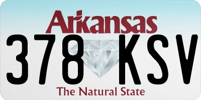 AR license plate 378KSV