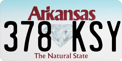 AR license plate 378KSY