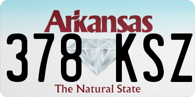 AR license plate 378KSZ