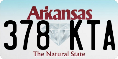 AR license plate 378KTA