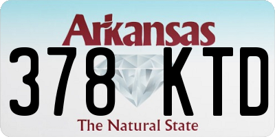 AR license plate 378KTD