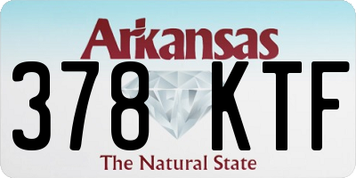AR license plate 378KTF
