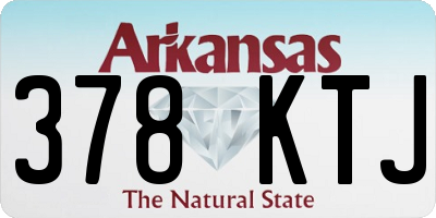 AR license plate 378KTJ