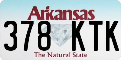 AR license plate 378KTK