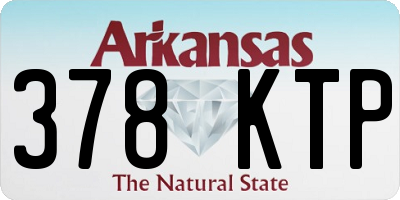 AR license plate 378KTP