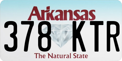 AR license plate 378KTR