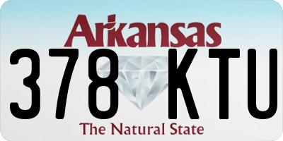 AR license plate 378KTU
