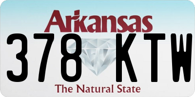 AR license plate 378KTW