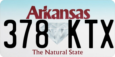 AR license plate 378KTX