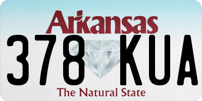 AR license plate 378KUA
