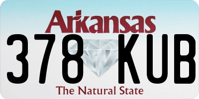AR license plate 378KUB