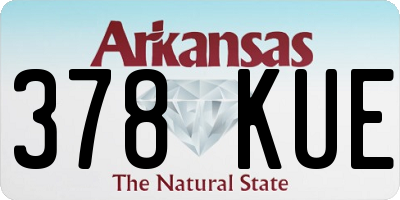 AR license plate 378KUE