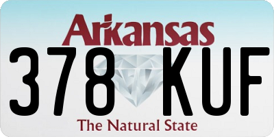 AR license plate 378KUF