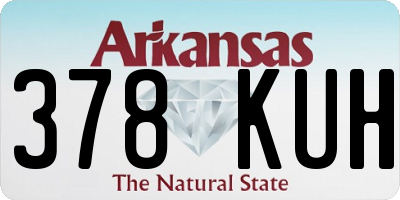 AR license plate 378KUH