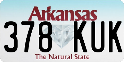 AR license plate 378KUK