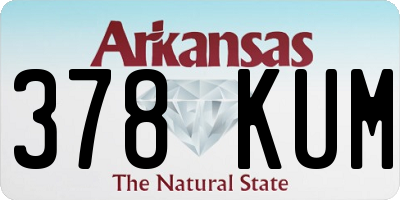 AR license plate 378KUM