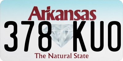 AR license plate 378KUO