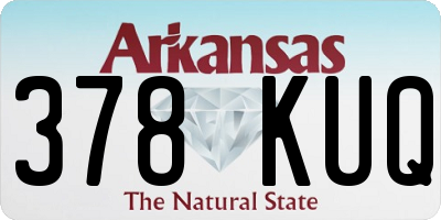 AR license plate 378KUQ