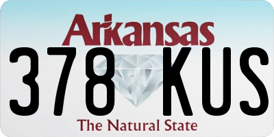 AR license plate 378KUS